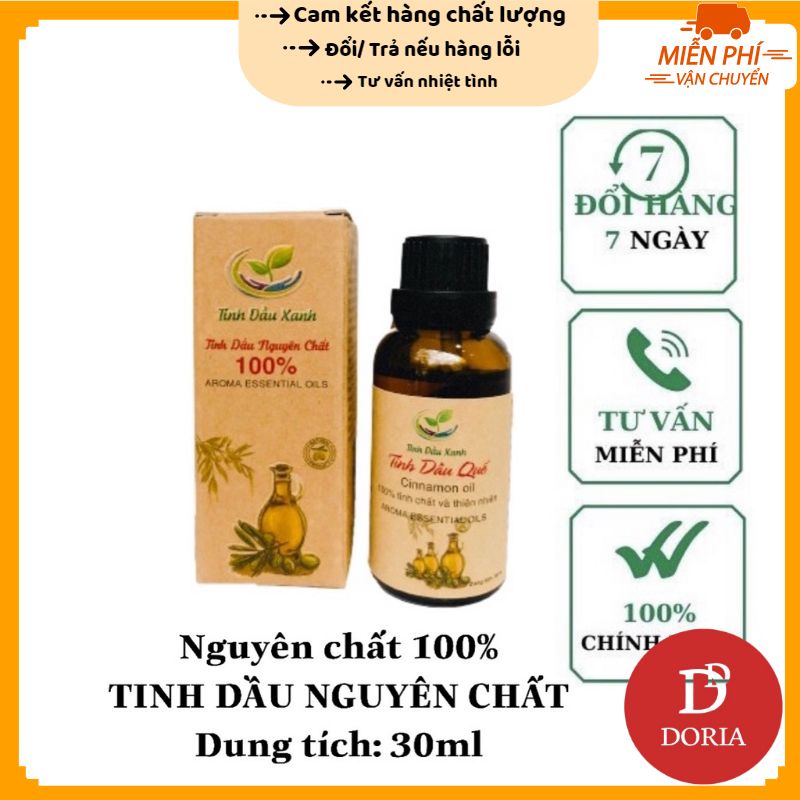 Tinh Dầu nguyên chất 30ml - Chính hãng tinh dầu xanh thái nguyên (nhiều mùi hương)