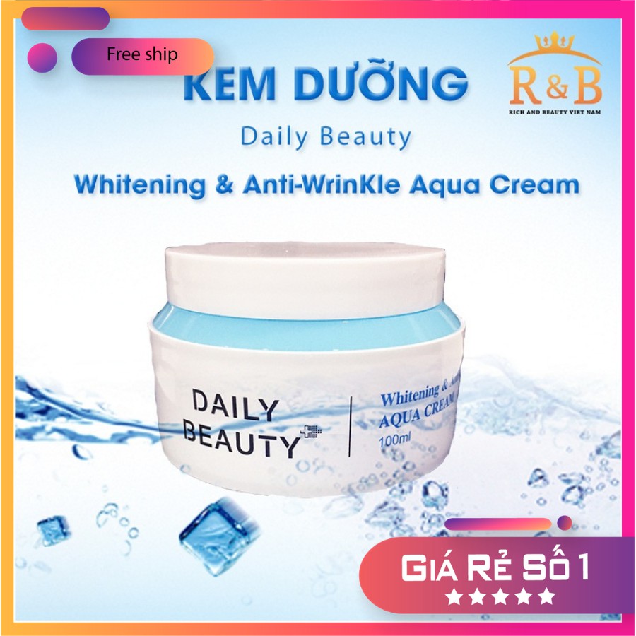 Kem cấp ẩm R&B Hàn Quốc Whitening & Anti-WrinKle Aqua Cream