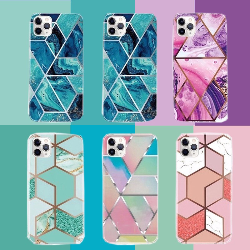 Ốp điện thoại in họa tiết đá hoa cương cho OPPO A15 A93 A73 A53 2020 A52 A92 Reno 5 Pro 5G