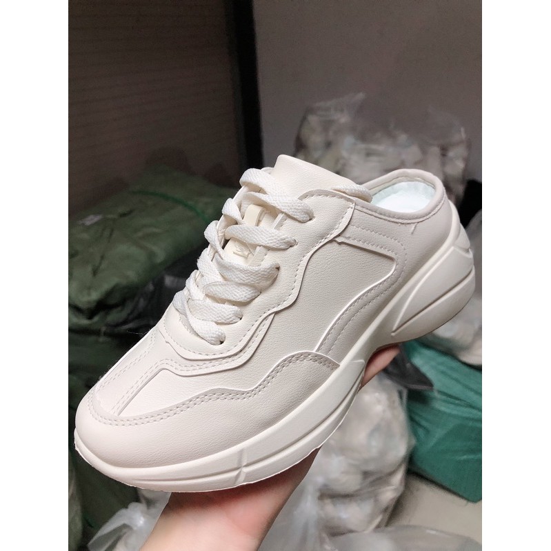 [Mã 151FASHIONSALE1 giảm 10k đơn 50k] GIÀY Và SỤC THỂ THAO ĐỘN ĐẾ MÀU KEM ĐẾ NÂU SIÊU HOOOTTT
