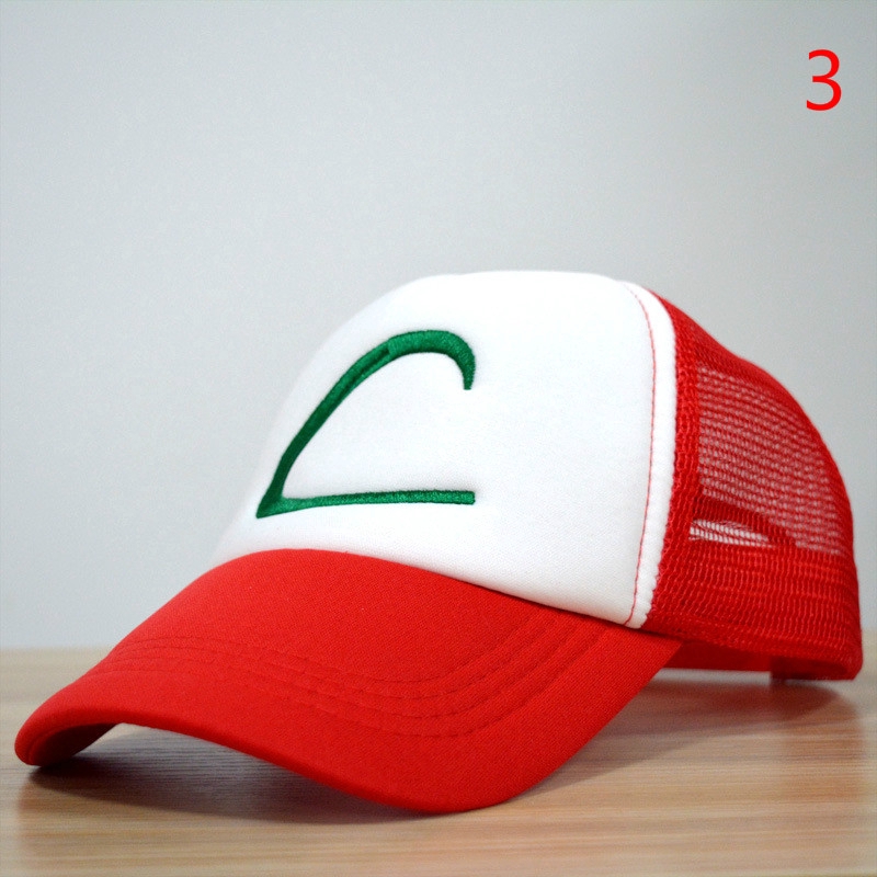 Mũ lưỡi trai thêu dùng để hóa trang nhà huấn luyện Pokemon độc đáo