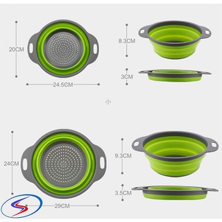 Rổ silicon gấp gọn
