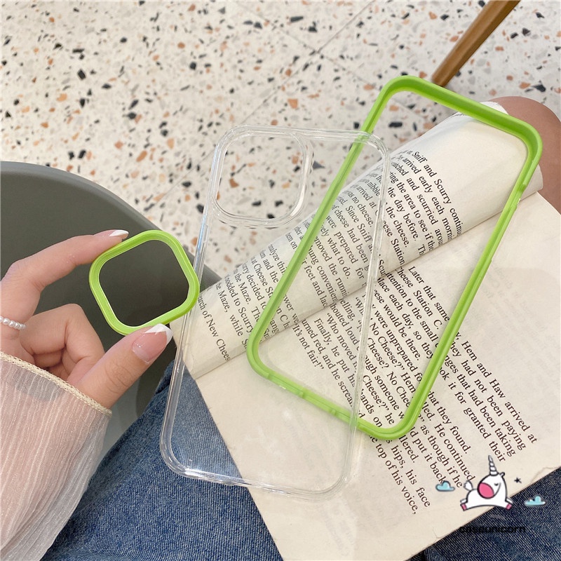 Ốp Điện Thoại TPU Mềm Trong Suốt Màu Kẹo Chống Sốc 3 Trong 1 Cho iPhone 7 8 Plus 7plus 11 12 13 Pro MAX X XR XS MAX SE 2020