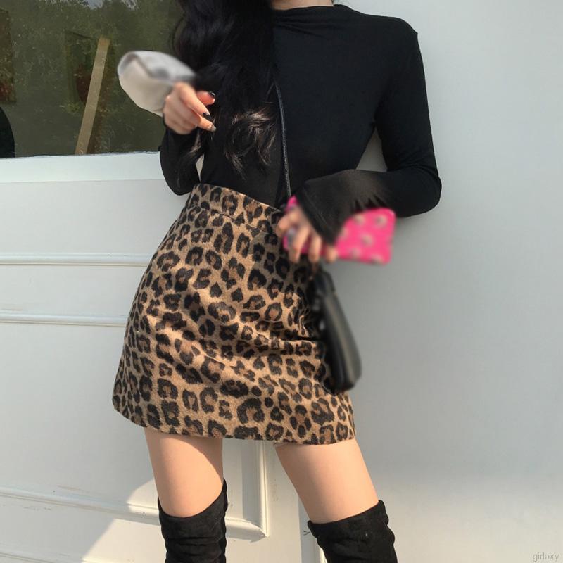 Chân Váy Họa Tiết Da Báo Thời Trang Cho Nữ