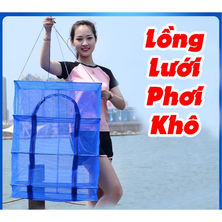 Lưới treo phơi thực phẩm có thể gấp gọn tiện dụng