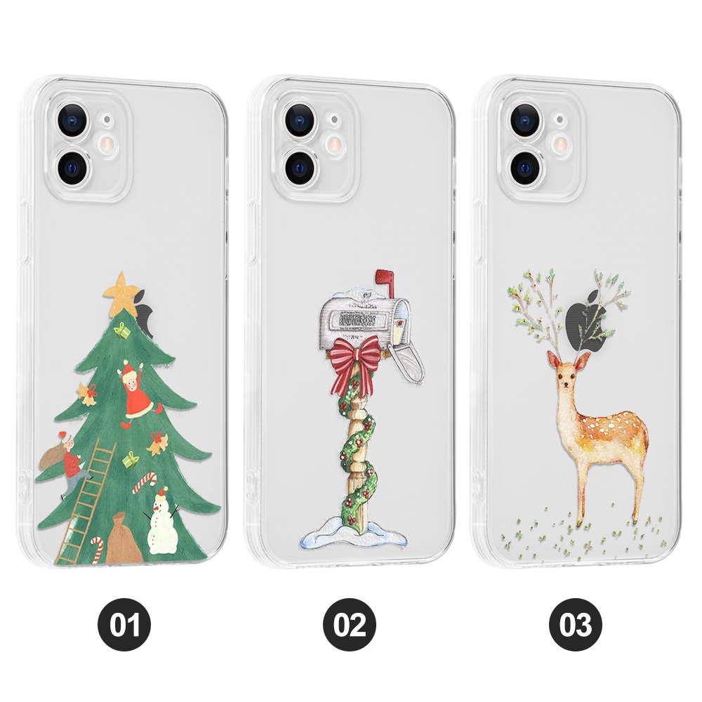 Ốp điện thoại cây thông Noel thích hợp cho IPHONE 7 8 X XS MAX XR 13 PRO MAX 12 11 12 13 MINI 7 6S 6 8 PLUS