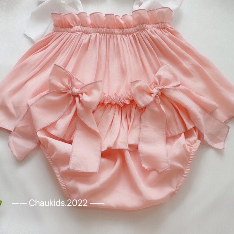 HỒNG 3CT Set đũi lạnh tặng mũ cho bé mã 43060