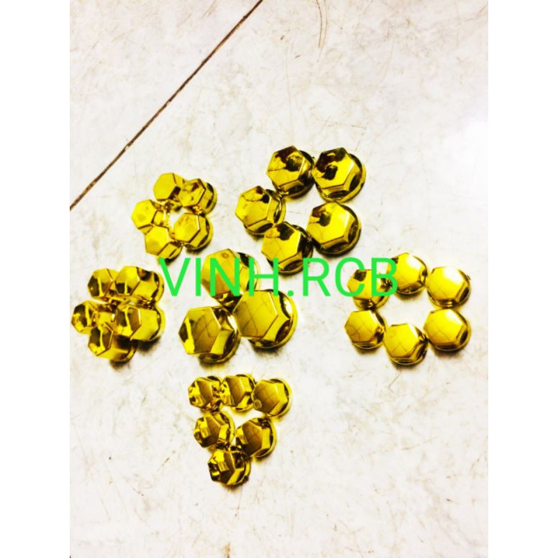 chụp ốc titan vỉ trang trí xe máy hàng tốt bộ 30 con