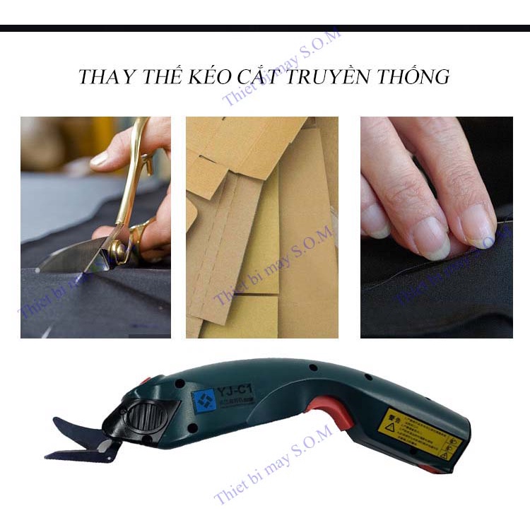 Kéo cắt vải pin - kéo cắt vải sạc pin mini cầm tay LEJIANG YJ_C1 cắt nhiều loại vật liệu