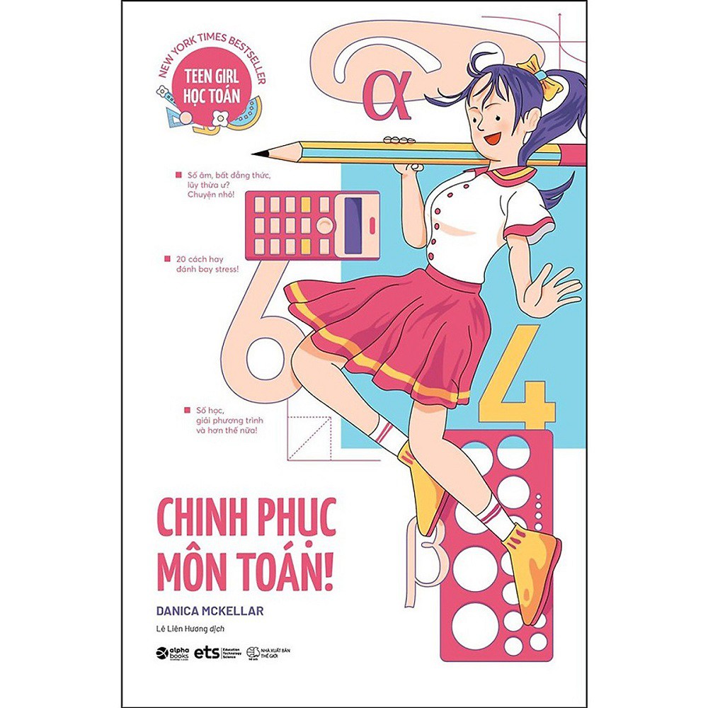 Sách Alpha Books - Teen Girl Học Toán: Kiss My Math - Chinh Phục Môn Toán