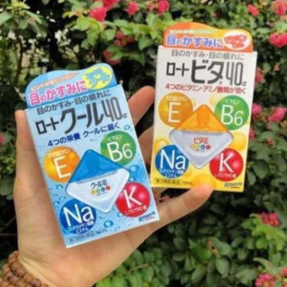Thuốc nhỏ mắt Rohto Vita 40 Bổ Sung Vitamin 12ml hàng Nhật nội địa