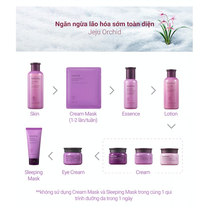 [Mã COSIF112 giảm 10% đơn 600K] Kem dưỡng ẩm ngăn ngừa lão hóa da innisfree Jeju Orchid Enriched Cream 50 mL | BigBuy360 - bigbuy360.vn