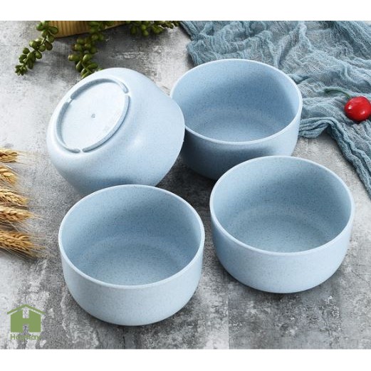 Chén, bát tròn nhựa lúa mạch