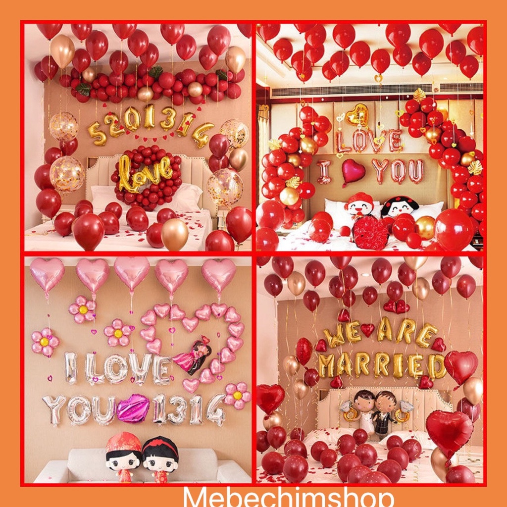 (GIẢM GIÁ) SET BÓNG BAY TRANG TRÍ PHÒNG CƯỚI NHIỀU MẪU MD00