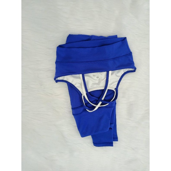 Đồ tập gym, yoga nữ của hiệu 90 degree xanh dương size XL