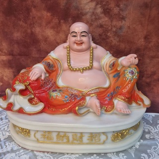 Tượng ông Phật di lặc đá 16in ngang 38cm