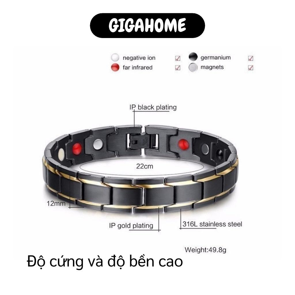 Vòng tay cho nam   GIÁ VỐN]   Vòng tay Ti tan sức khỏe cao cấp, giúp cải thiện giấc ngủ tạo năng lượng hoạt động 7455