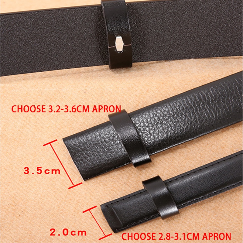 Vòng Khóa Cố Định Thắt Lưng Bằng Da Thật 2.8-4.0cm