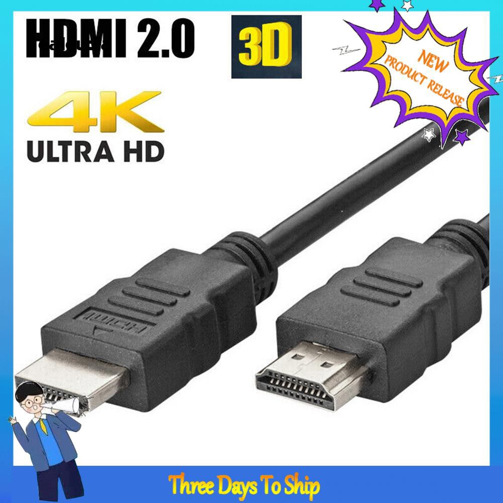 ✡COD✡0.5/1.5/1/2/3m 1080P HD HDMI V1.4 Male to Male Adapter Cable for TV DVD Monitor