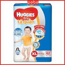 Tã dán, bỉm Huggies M74/L68/XL62/XXL56 đệm mây mới co dãn 4 chiều