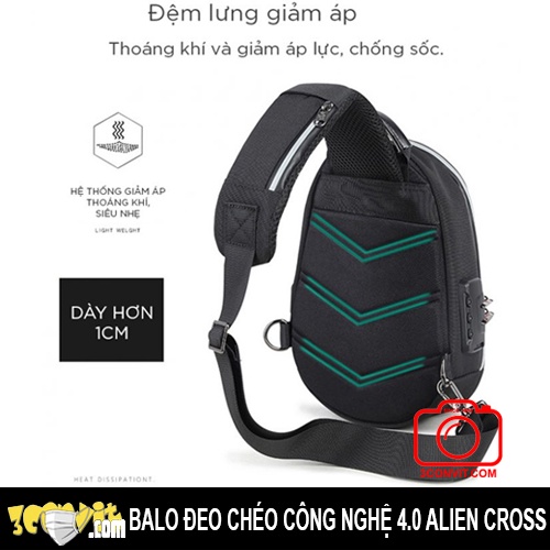 Balo đeo chéo công nghệ 4.0 Alien Cross