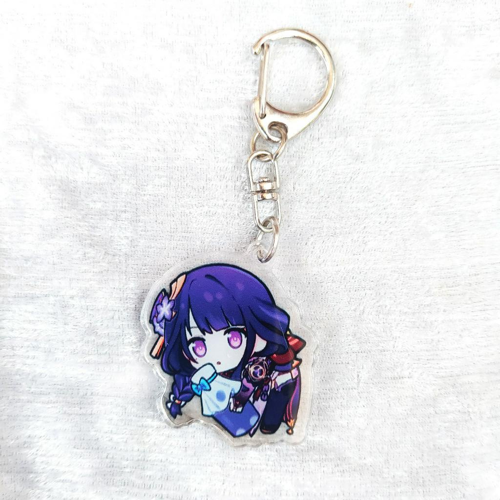 Móc khóa mica acrylic game Genshin Impact in 2 mặt chibi anime nhân vật dễ thương xinh xắn siêu rẻ (Mẫu 5)