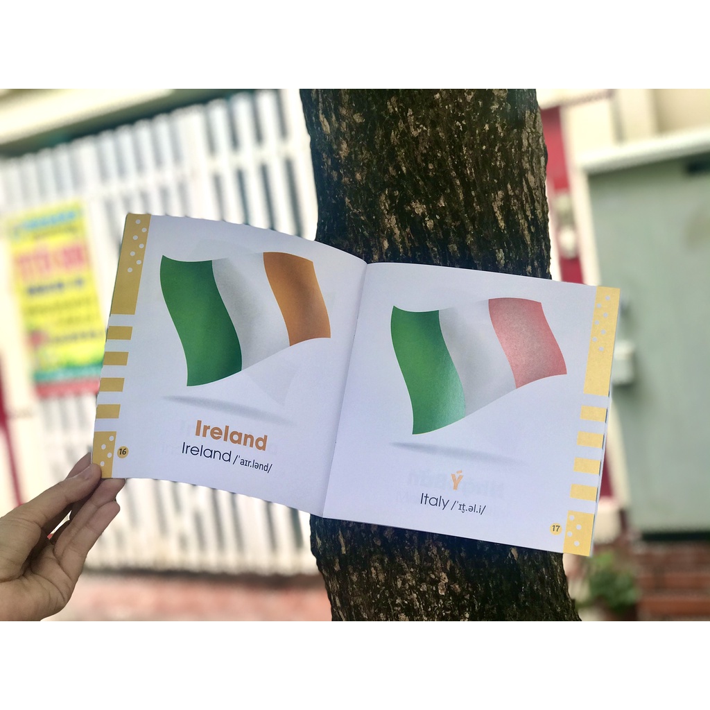 SÁCH - Từ điển bằng hình cho bé - Quốc kỳ trên thế giới - Flags