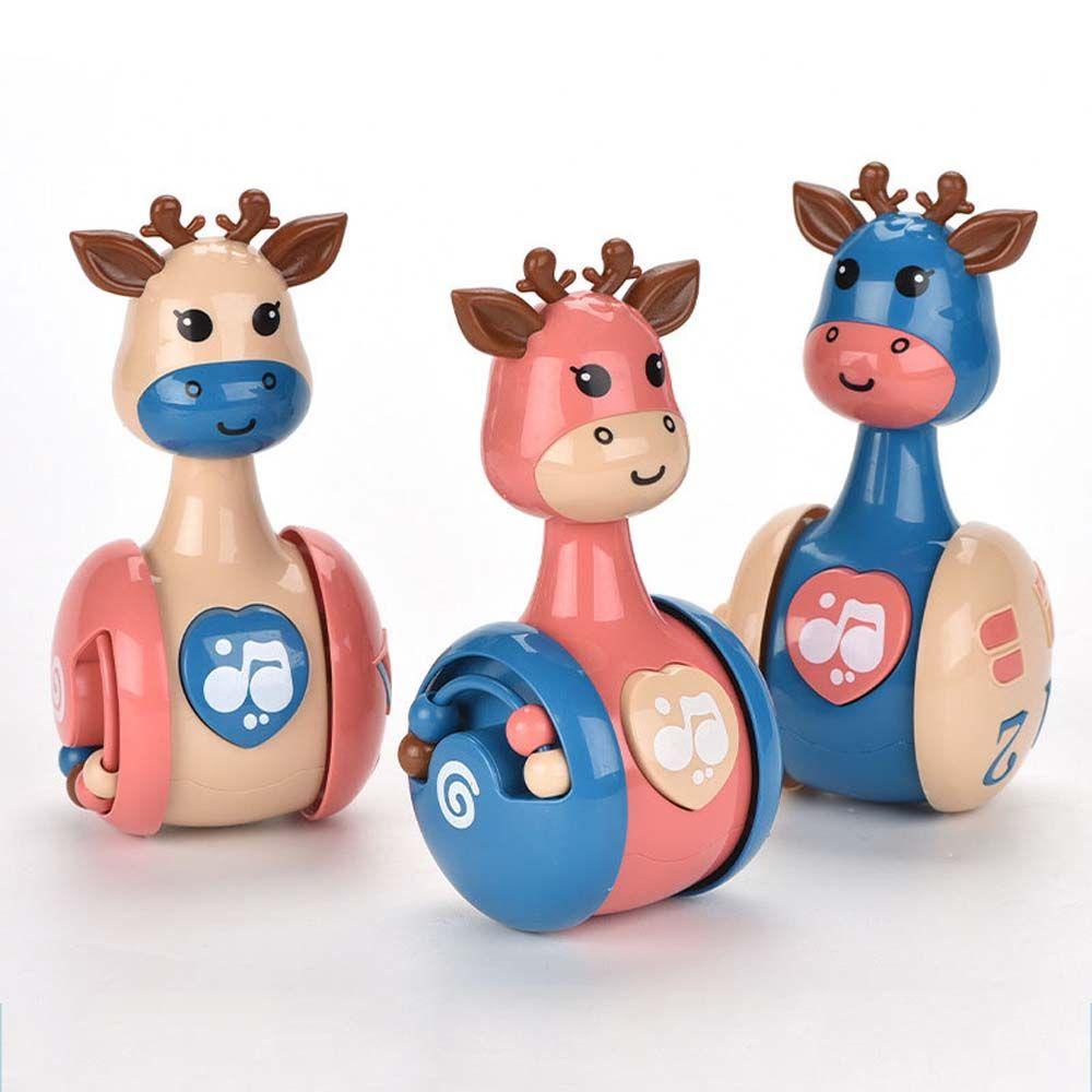 Nickolas Tumbler Roly-poly Đồ Chơi Lục Lạc Dạng Trượt Hình Hươu Vui Nhộn Làm Quà Tặng Sớm Cho Bé Sơ Sinh