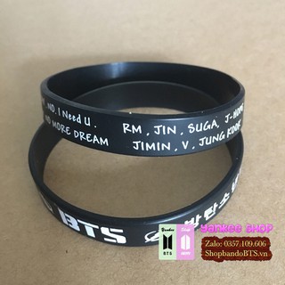 Vòng Tay Cao Su BTS Giá Rẻ