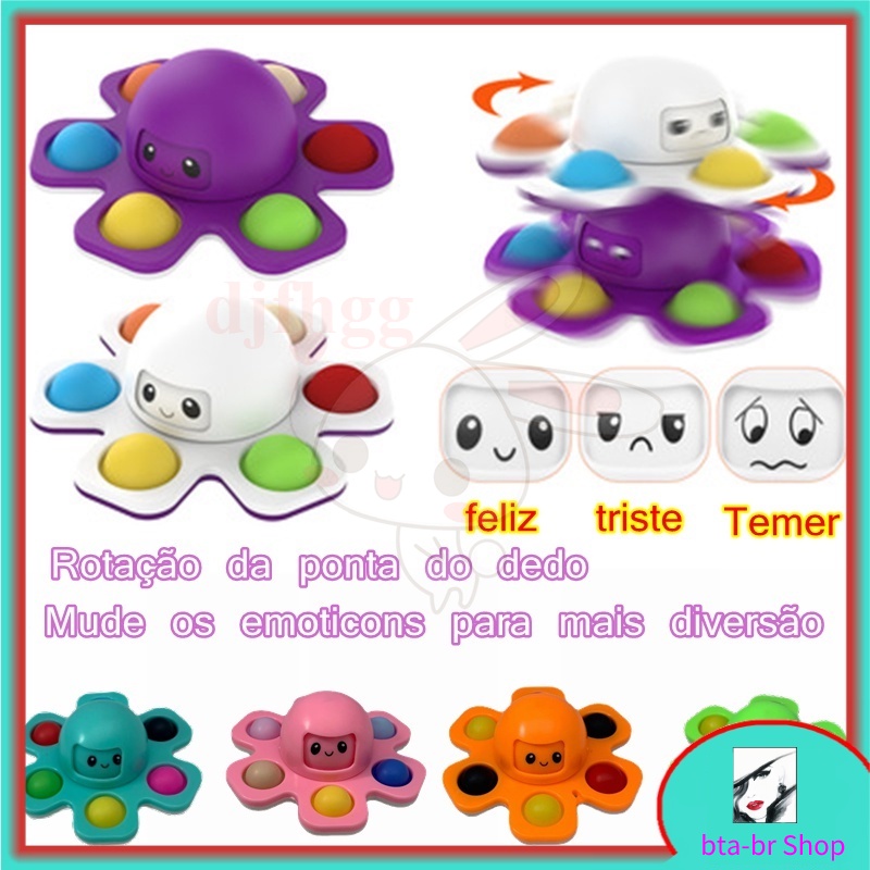 Pop It Fidget toy  Bạch tuộc nhấn bong bóng thay đổi khuôn mặt quay đầu / Đồ Chơi bóp bong bóng giảm / stress bằng silicon nhiều mẫu mã độc đáo, đồ chơi xả stress