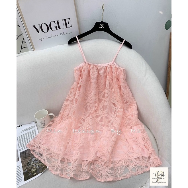 Váy ren babydoll 2 dây siêu xinh.