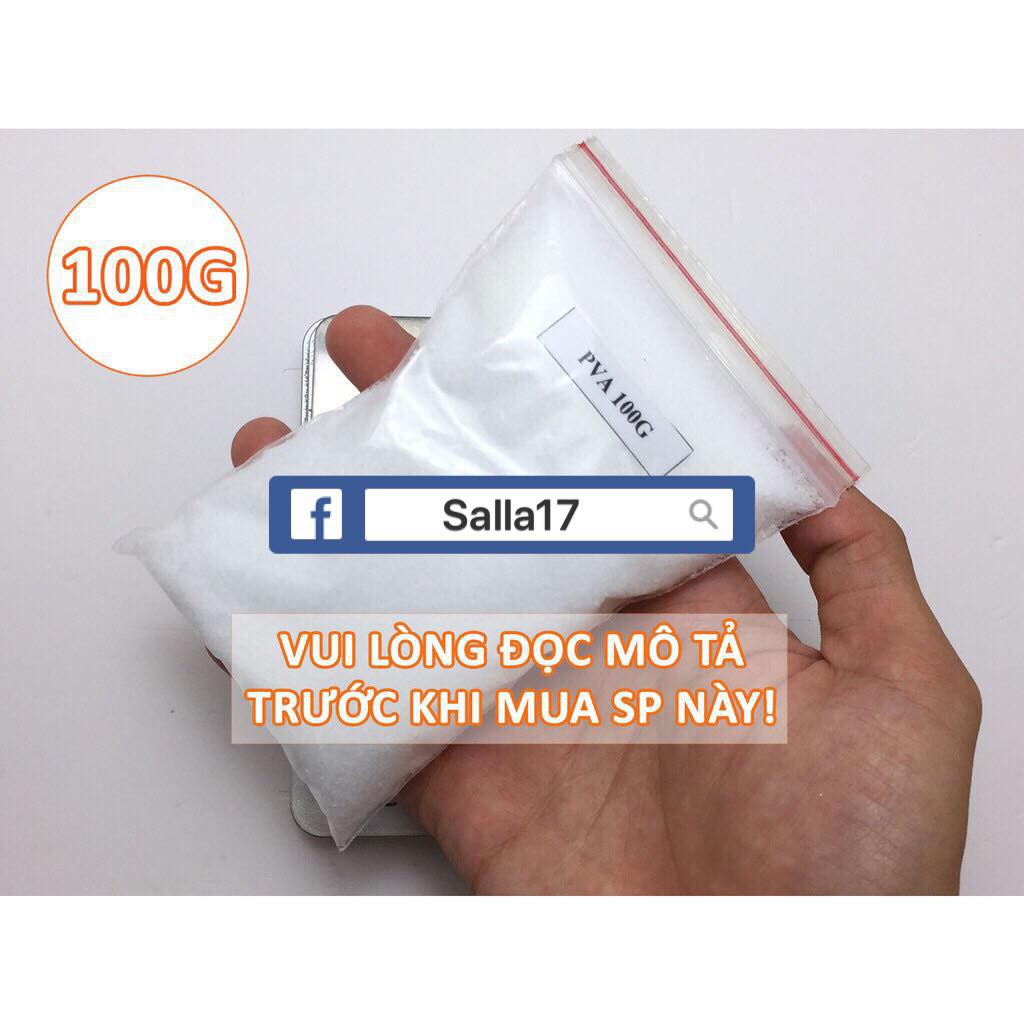 Bột PVA 100Gram Nguyên Liệu Nấu Keo Trong Làm Slime