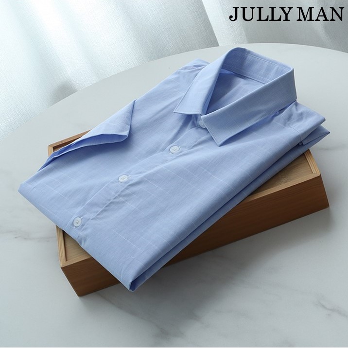 Sơ mi cao cấp tay ngắn vân kẻ Xanh | BigBuy360 - bigbuy360.vn