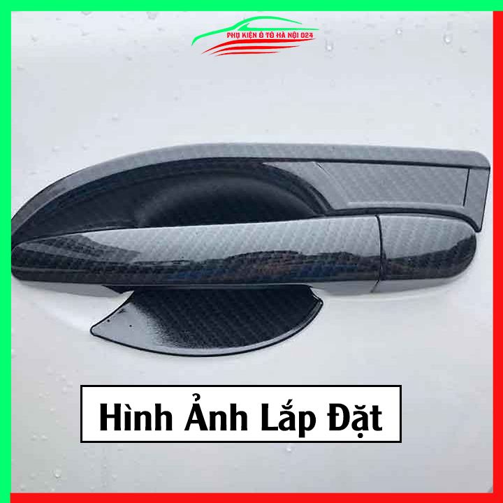 Ốp tay hõm Elantra 2016-2021 vân Carbon chống trầy bảo vệ cửa xe ô tô