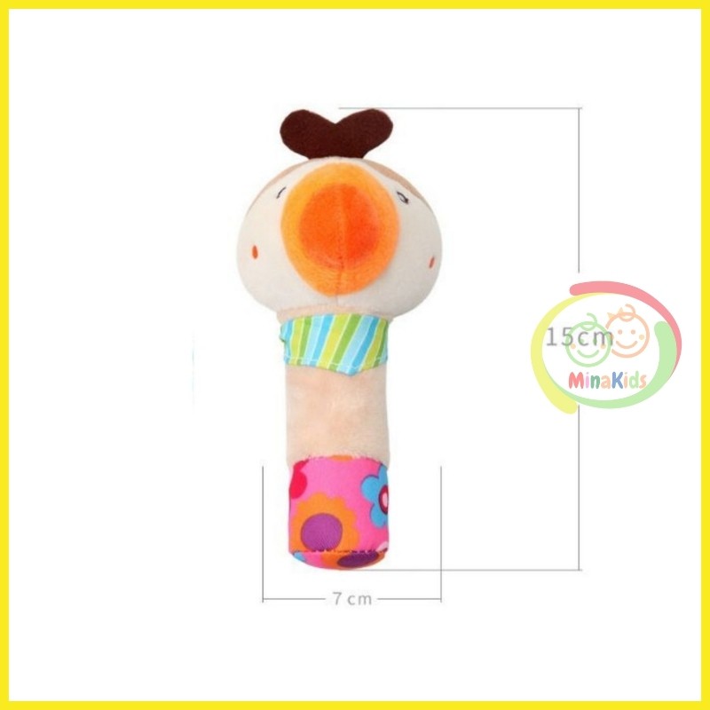 Thú Bông Cầm Tay Cho Bé Đồ Chơi Chút Chít Lục Lạc Cầm Tay BBSKY TCT05