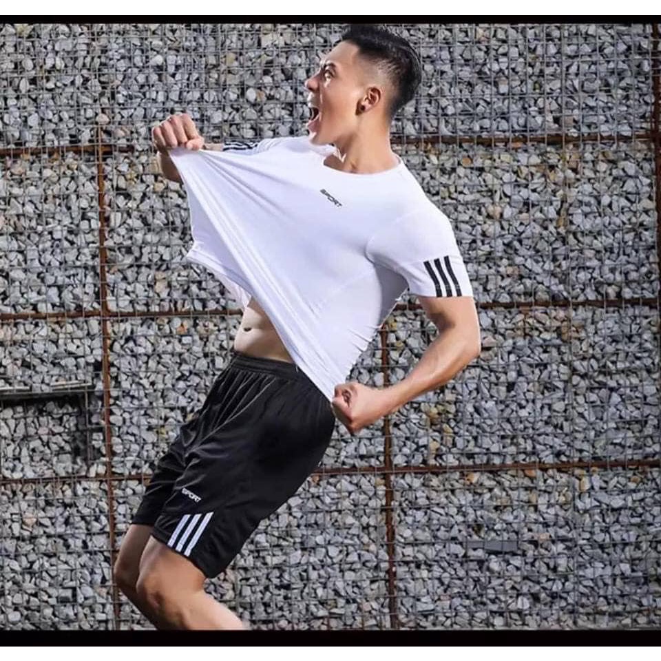 Đồ bộ nam bộ thể thao Sport Quảng Châu cao cấp chất thun 4 chiều mềm đẹp