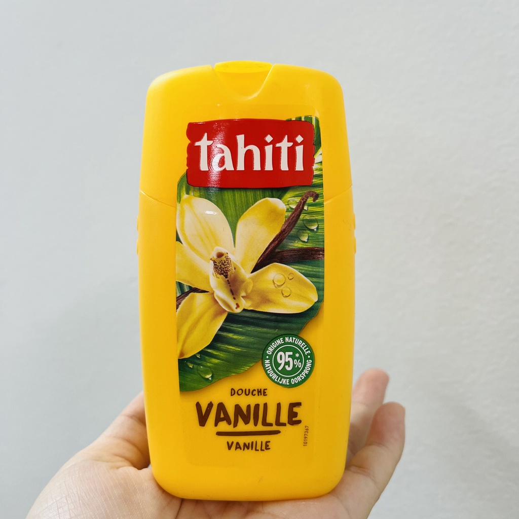 Sữa tắm tahiti dạng gel, 250ml hàng Pháp hương Hoa đại, phong lan, Vani