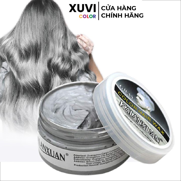 Thuốc Nhuộm Tóc Tạm Thời Xám Khói l Bạc KALANXUAN Tặng Bao Tay - XUVI SHOP