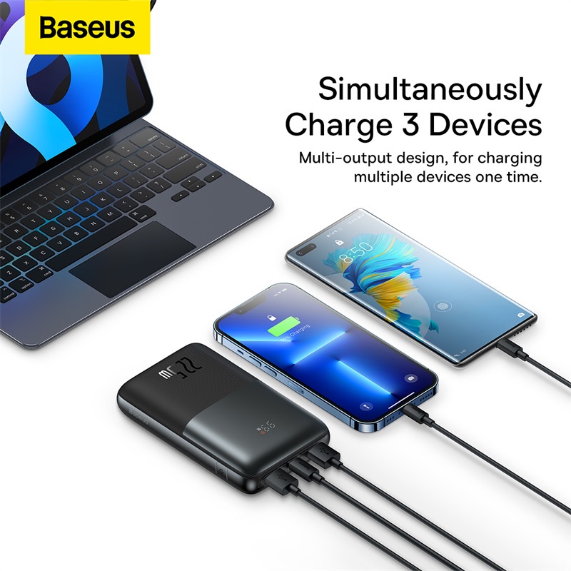 [Mã ELBMO2 giảm 12% đơn 500K] Pin Sạc Dự Phòng Baseus 20000mAh 22.5W Cho iPhone Xiaomi