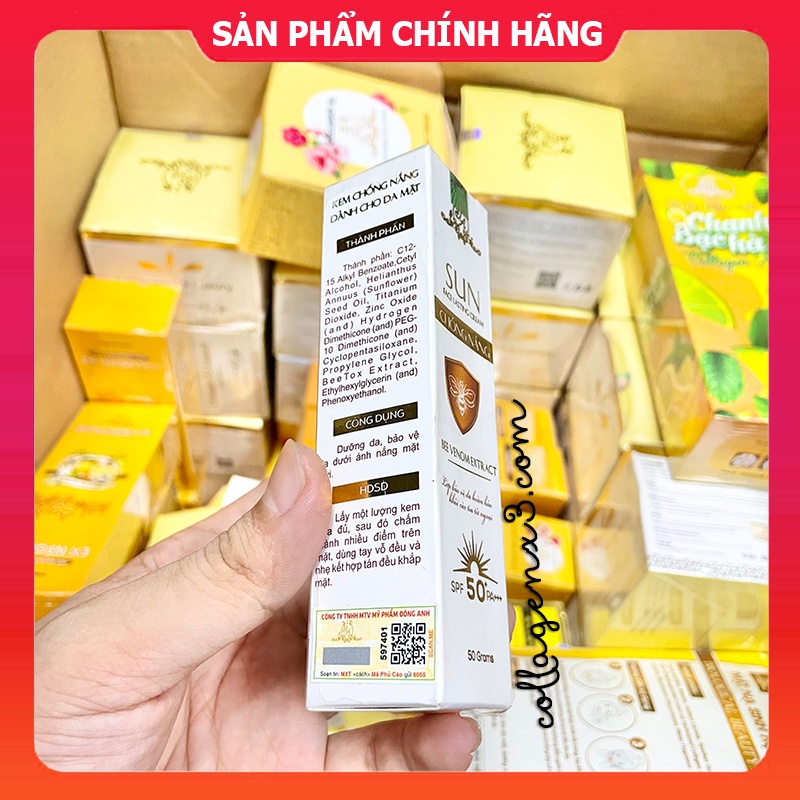 Kem Chống Nắng Collagen X3 chính hãng Mỹ Phẩm Đông Anh - Chống nắng nọc ong Colagen X3