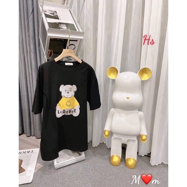 Áo phông gấu mặc áo vàng HS6