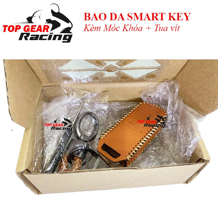 Bao Da Smartkey Kèm Móc Khóa Cùng Tone Màu Cho SH, LEAD, AIR BLADE, VARIO &lt;TOPGEAR&gt;