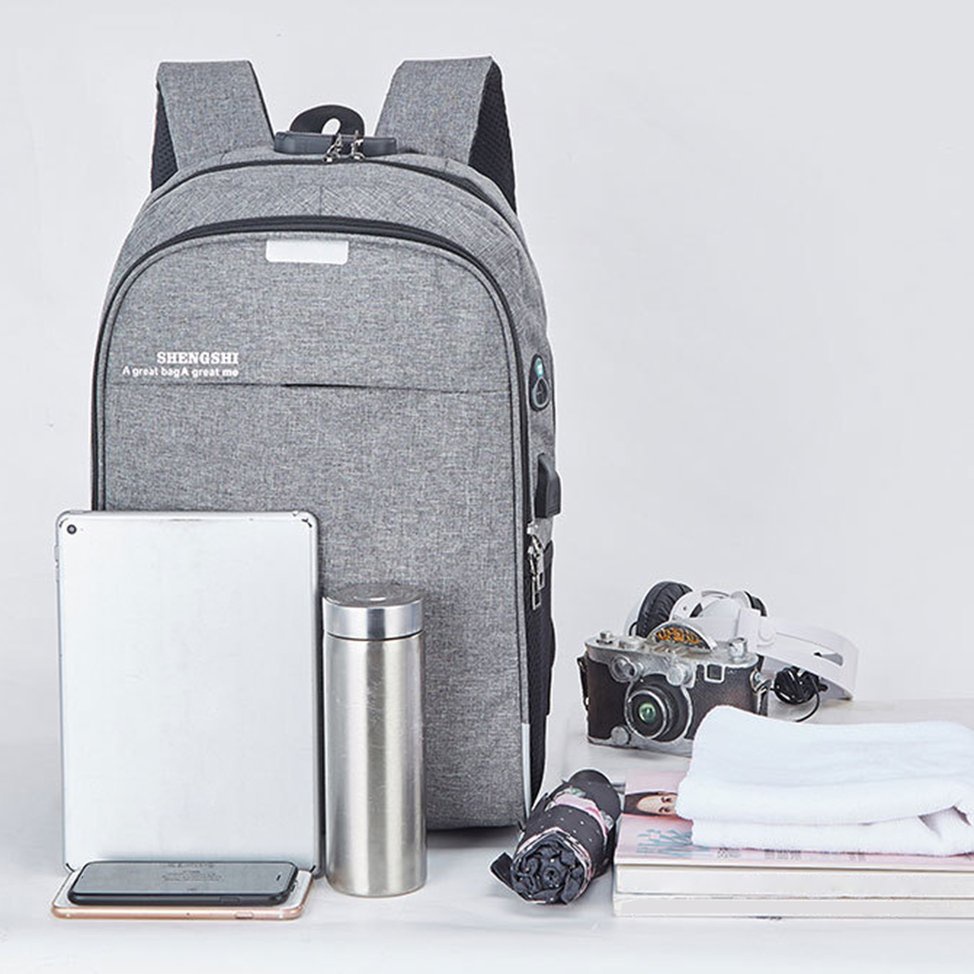 Balo Laptop Chống Trộm Có Cổng Sạc Usb Ốp