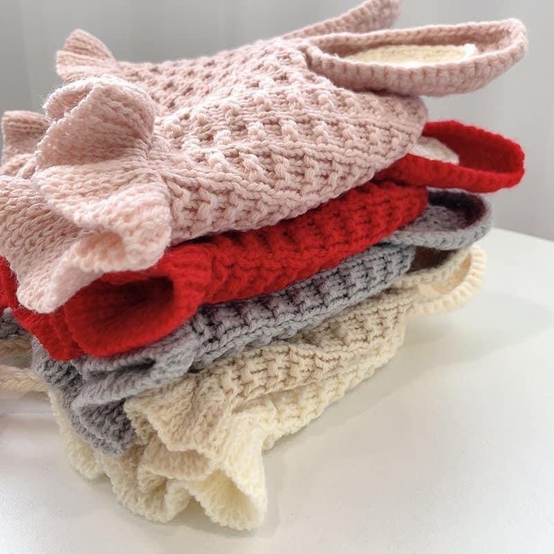 Nón len tai thỏ đáng yêu cho bé