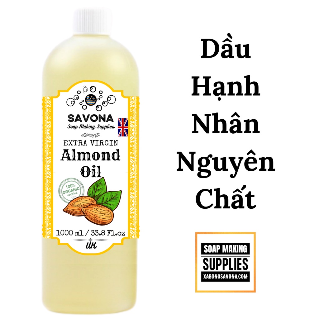 Dầu Hạnh Nhân Nguyên Chất 1 Lit - Almond Oil 1 Lit