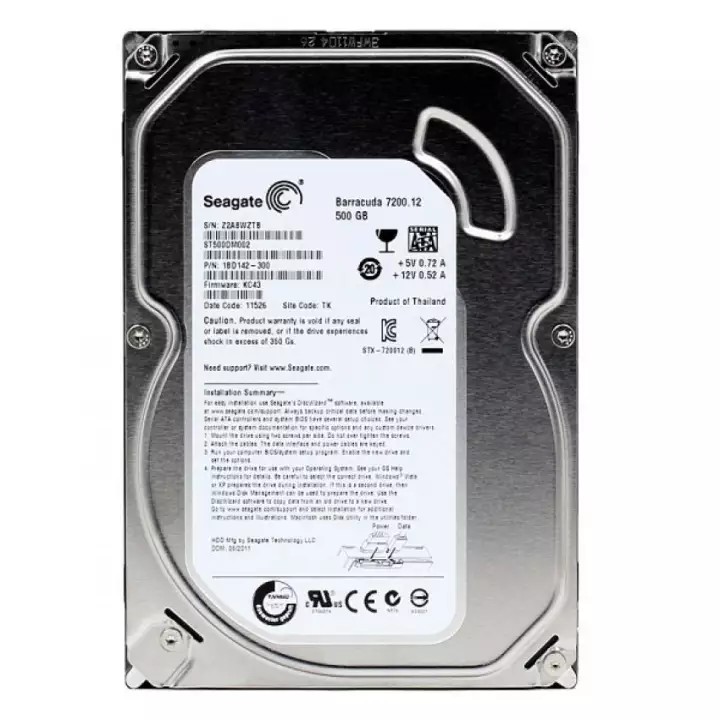 Ổ cứng máy tính 500GB Seagate chuẩn SATA (hàng tháo máy đồng bộ nhật, mỹ) bảo hành 24 tháng