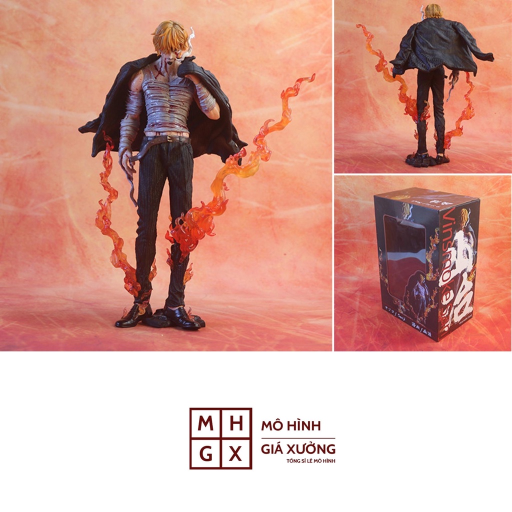 Mô hình One Piece Sanji Battle ver bị thương dáng đứng cực phong cách . Cao 29cm , nặng 800 gram . Figure One Piece