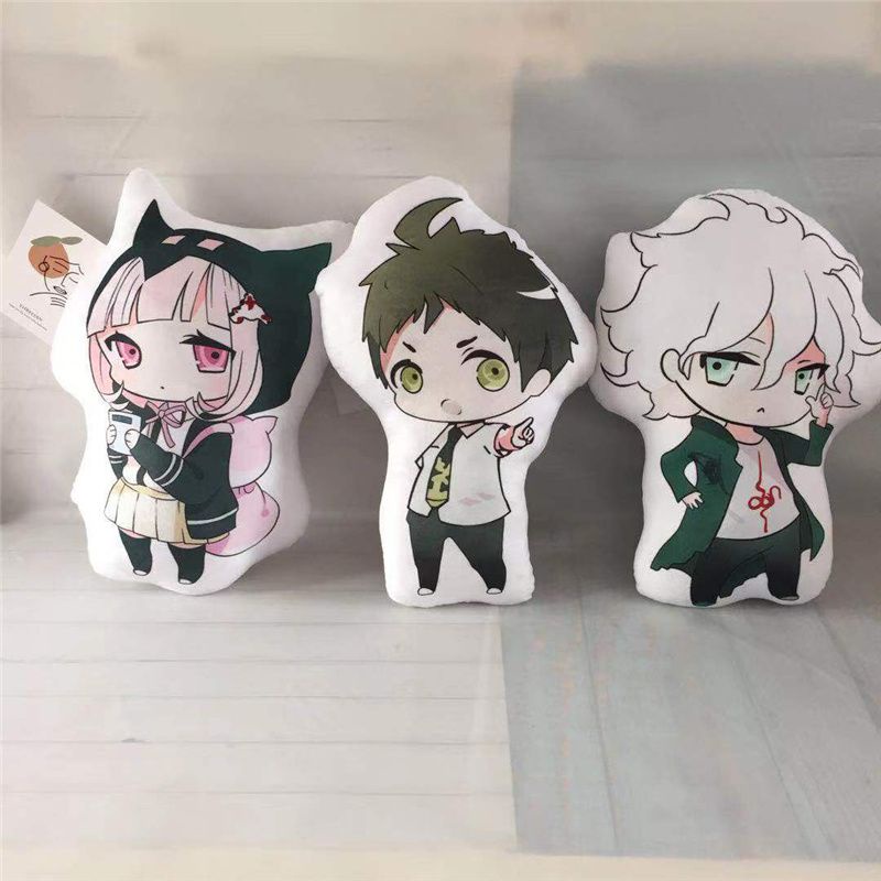 Móc khóa/ Gối nhồi bông hình nhân vật Anime Danganronpa Nanami Chiaki Nagito Komaeda
