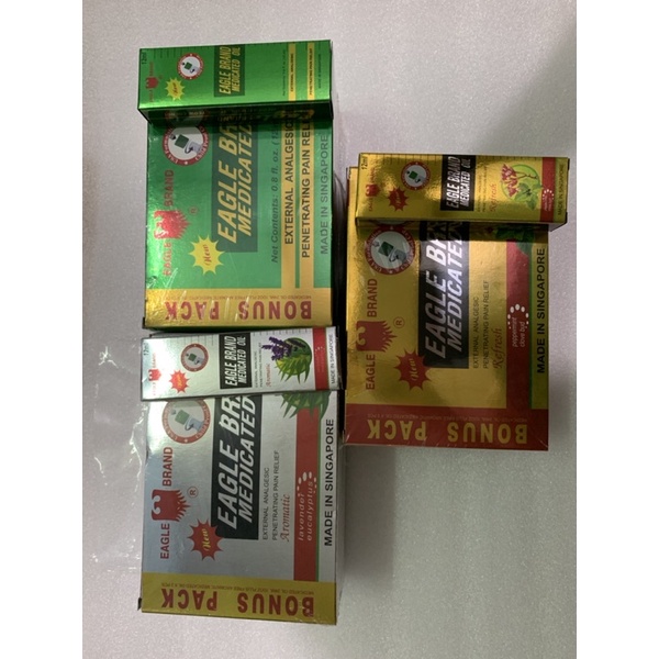 dầu lăn Trắng 12ml Singapore mẫu 2 nắp