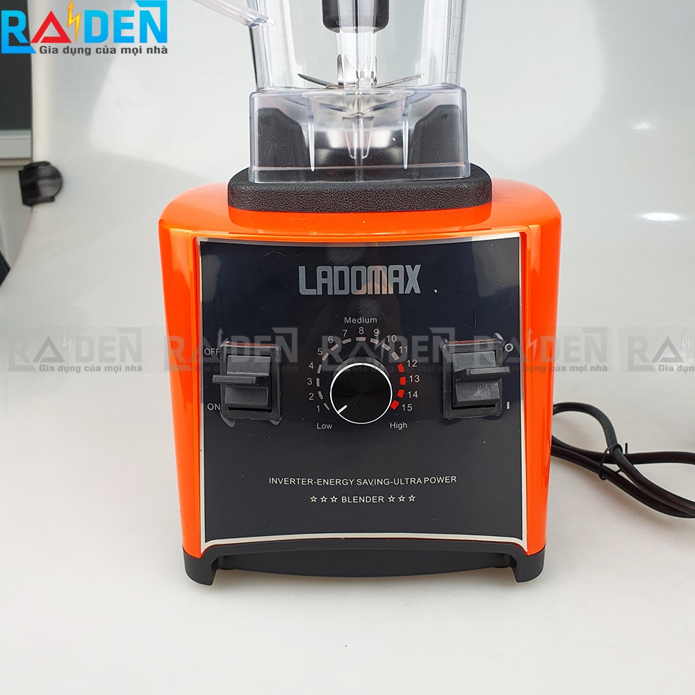 [HÀNG CHÍNH HÃNG] Máy xay sinh tố lớn 2200W Ladomax HA-9545 cối nhựa 2L xay sữa hạt, xay đá, rau củ - Màu ngẫu nhiên